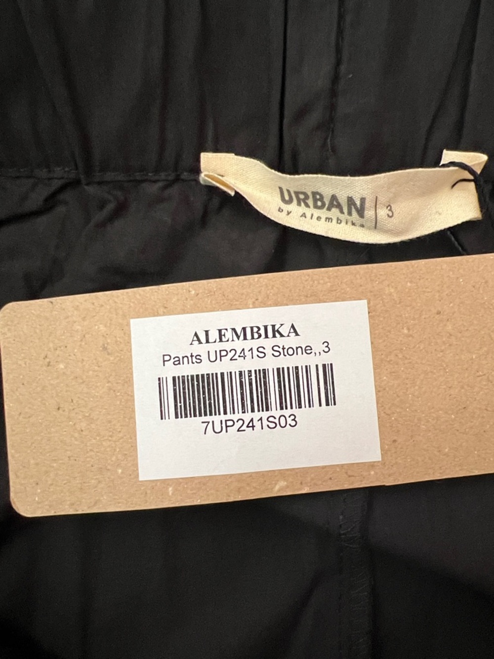 Alembika Urban Zen Colorblock Crop Pants Black Stone NWT Size 3 | US 10-12 FLAW - Picture 7 of 12